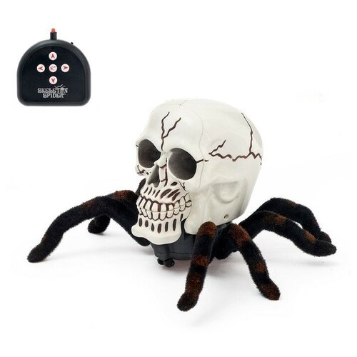 Паук радиоуправляемый «Череп», работает от батареек радиоуправляемый паук тарантулрадиоуправляемый паук