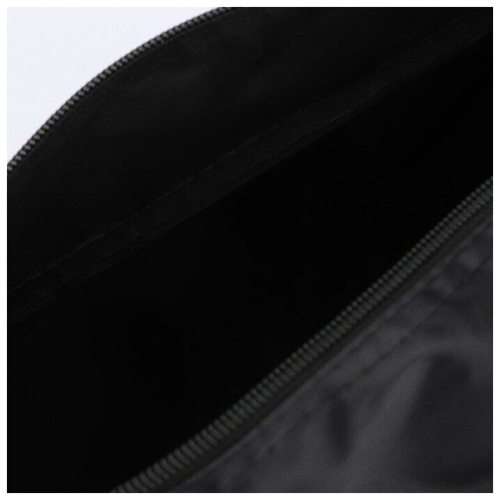 Сумка спортивная "Котик" 40*24*21, отд на молнии, 2 н/кармана, черный 7338973 - фотография № 3