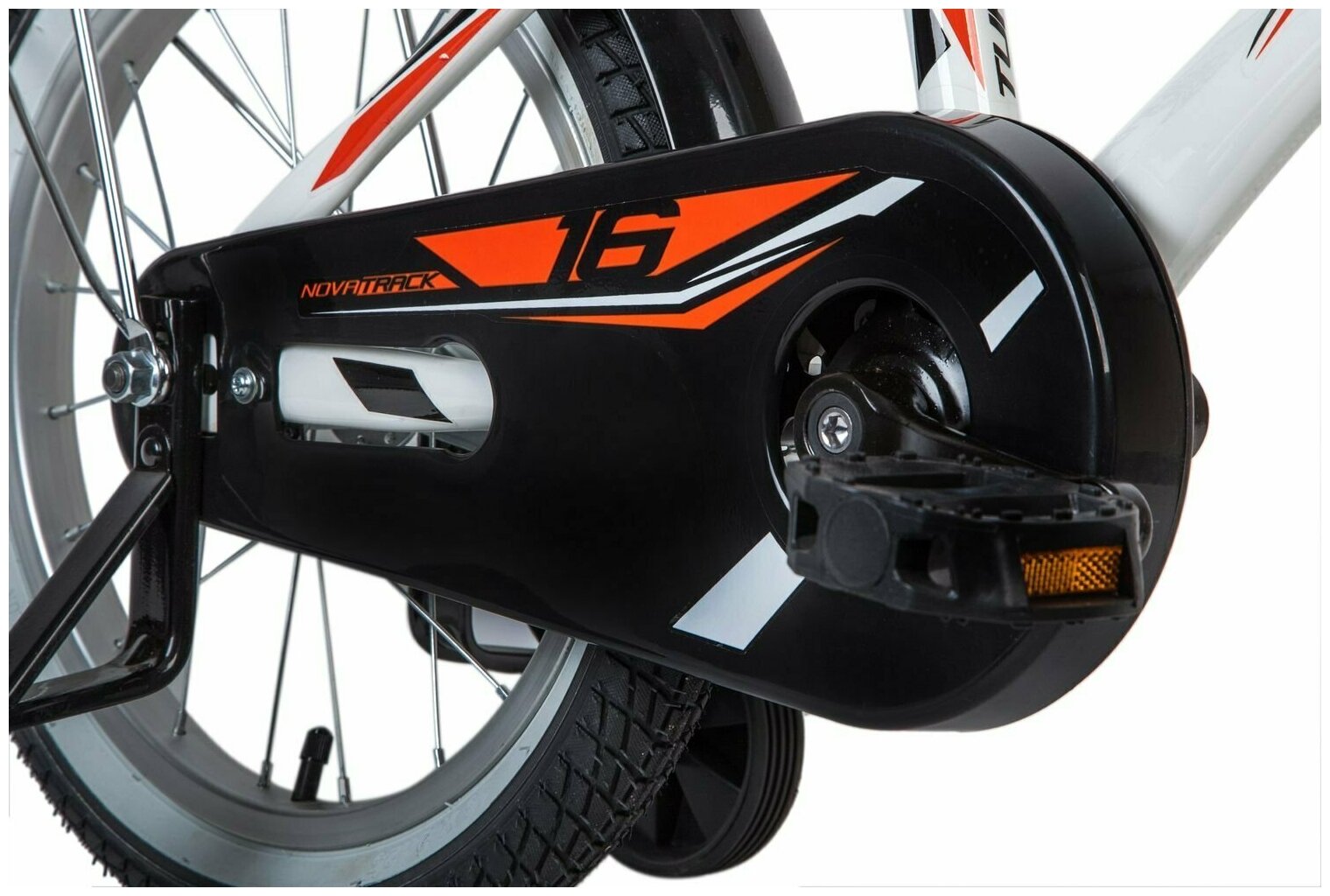 Велосипед Novatrack Turbo городской рам.:10.5" кол.:16" красный/черный 11кг (167TURBO.RD20) - фото №7