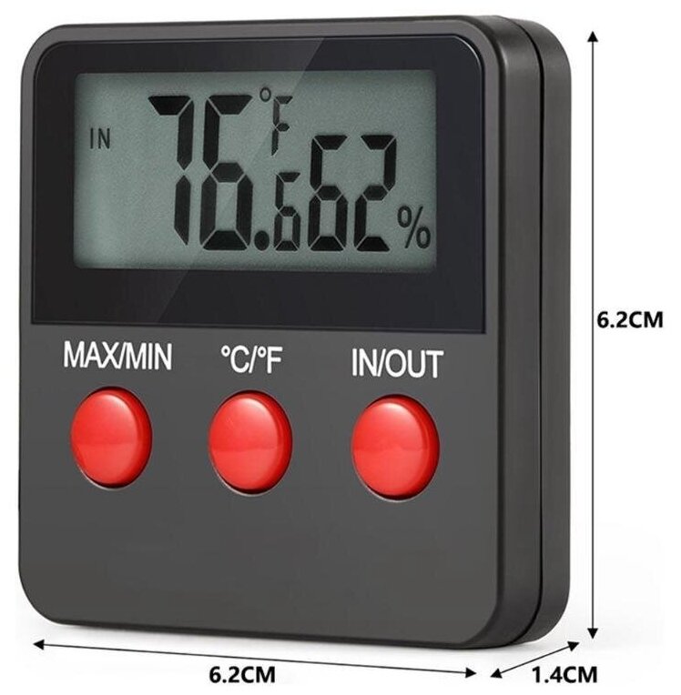 Термометр с гигрометром ТГМ-2 / Измеритель температуры и влажности для помещения / Гигрометр цифровой / Термометр цифровой - фотография № 2
