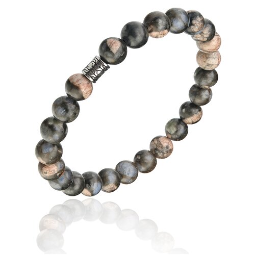 фото Киммерия браслет из земляной яшмы sh1018, длина s (18-19 cм) mr. morgan