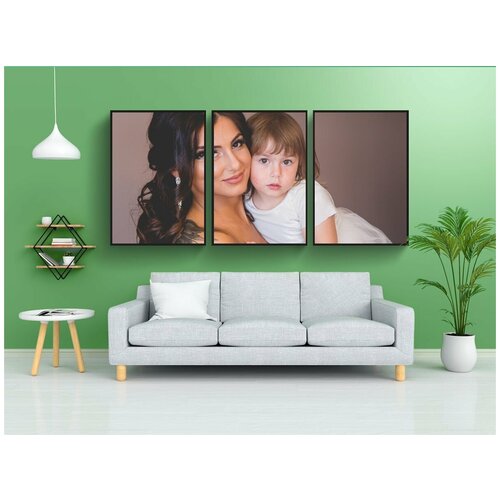 фото Набор модулных постеров для интерьера "мама, невеста, невеста с ребенком" 60x90 см. в тубусе, без рамки lotsprints