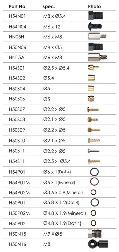 Коннектор M6xM8 для HAYES/MAGURA арт. ZTB20813