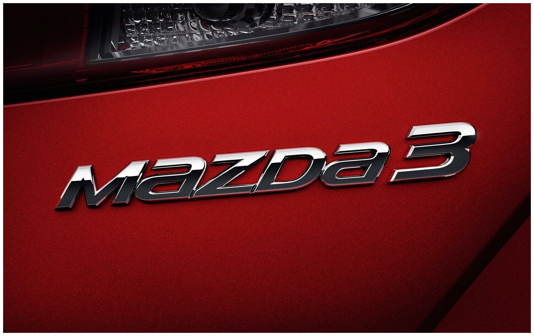Эмблема / шильдик / надпись Mazda 3 на багажник 140 х 20 мм