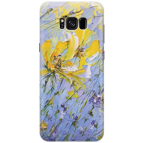 фото Re:pa накладка transparent для samsung galaxy s8+ с принтом "желтое на синем"