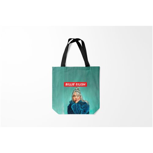 фото Сумка-шоппер / 40х40 см / разная музыка / billie eilish burnettie