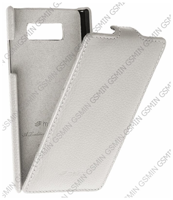 Кожаный чехол для LG Optimus L7 II Dual P715 Melkco Leather Case - Jacka Type (White LC)