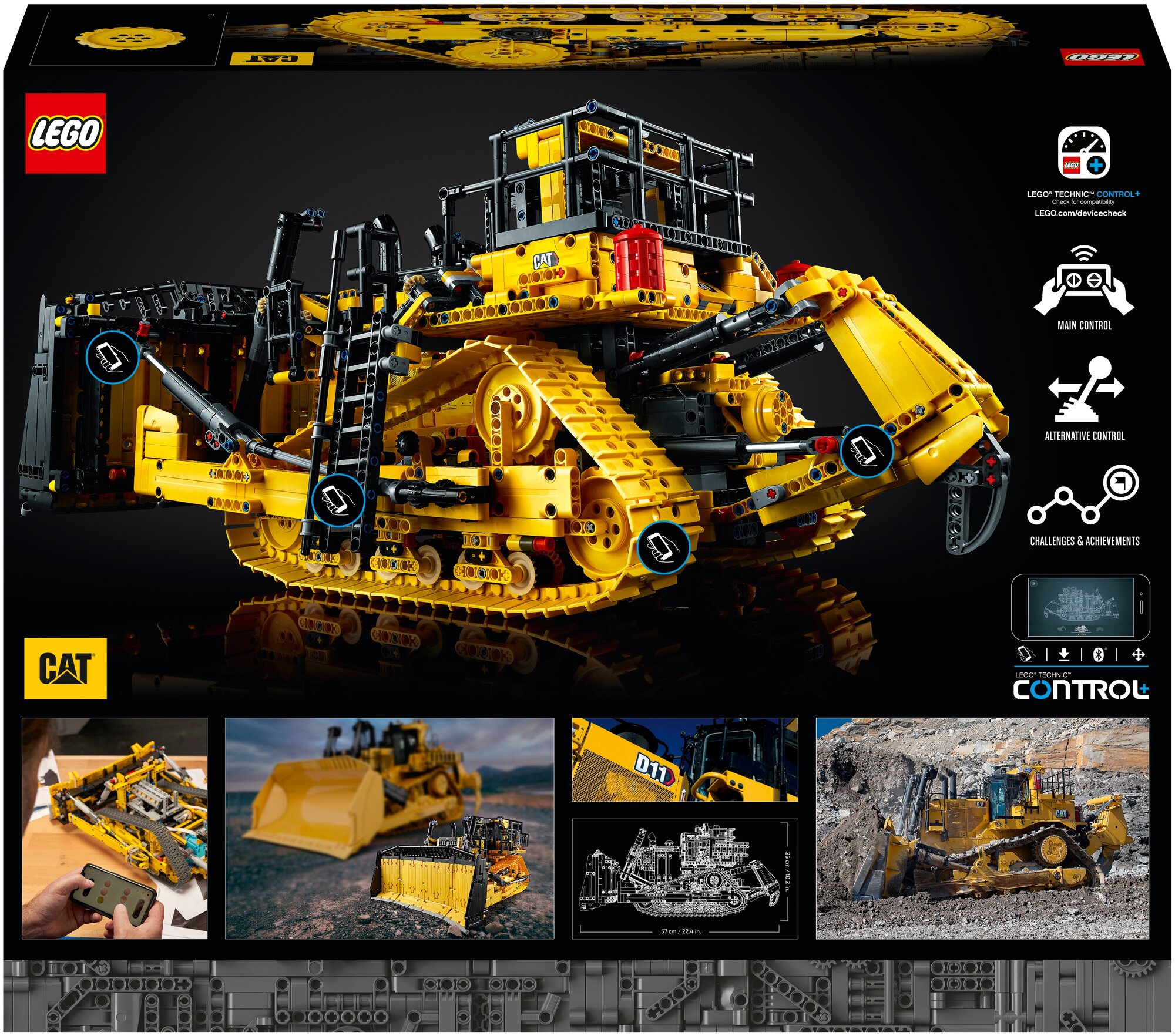 Конструктор Lego Technic Бульдозер Cat D11 - фото №2