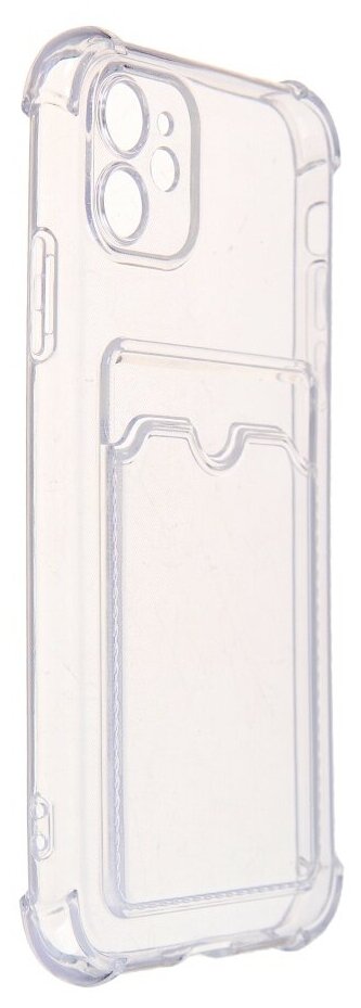 Чехол LuxCase для APPLE iPhone 11 TPU с картхолдером 1.5mm Transparent 63503 - фото №1