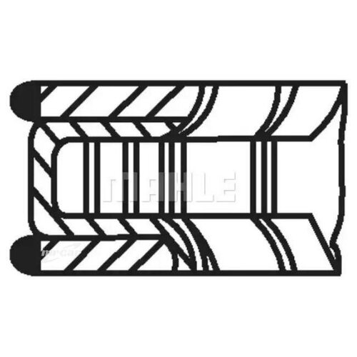 фото Mahle 011rs101000n0 кольца поршневые, комплект