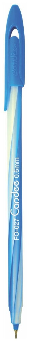 Ручка шариковая 0,6мм FlexOffice Candee, синяя (12шт)