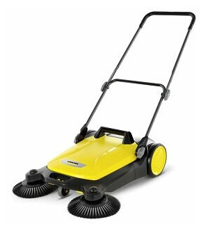 Ручная подметальная машина Karcher S4 Twin 1.766-360.0 с двумя щетками и мусоросборником объемом 20 литров