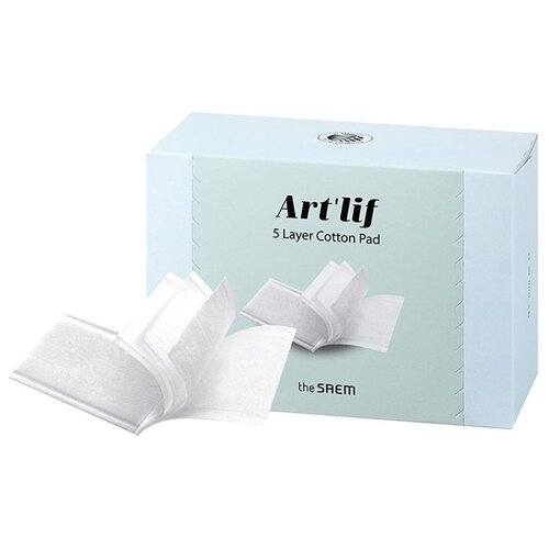 Art'lif 5 Layer Cotton Pad, белый, 80 шт., коробка