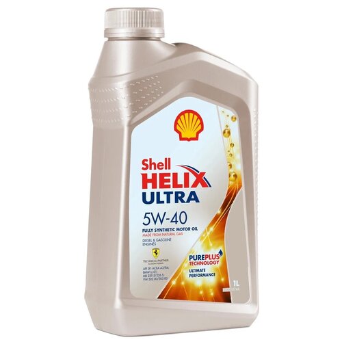 фото Масло моторное shell helix ultra pure plus 5w40 acea a3/b3, a3/b4, api sn/cf синт. (1л)