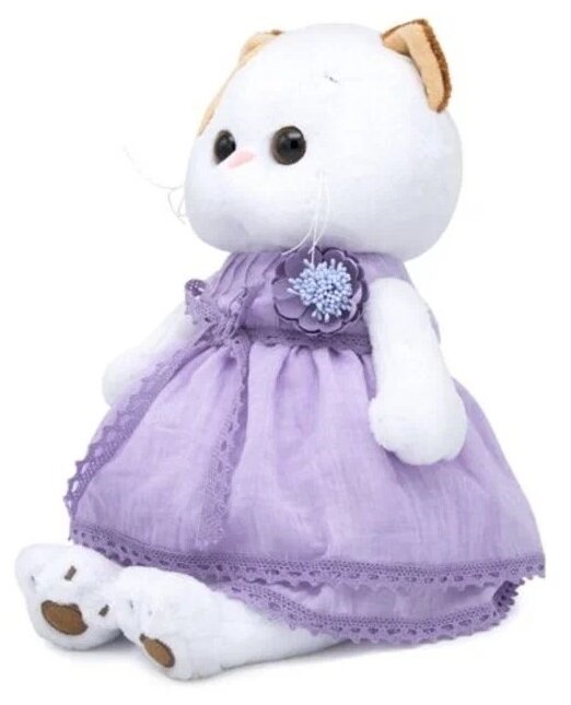 Мягкая игрушка Budi Basa Кошечка Ли-Ли в лавандовом платье 24 см - фото №1