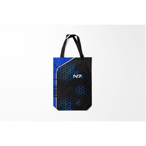 фото Сумка-шоппер / 31х42 см / геймерам / mass effect n7 масс эффект н7 burnettie