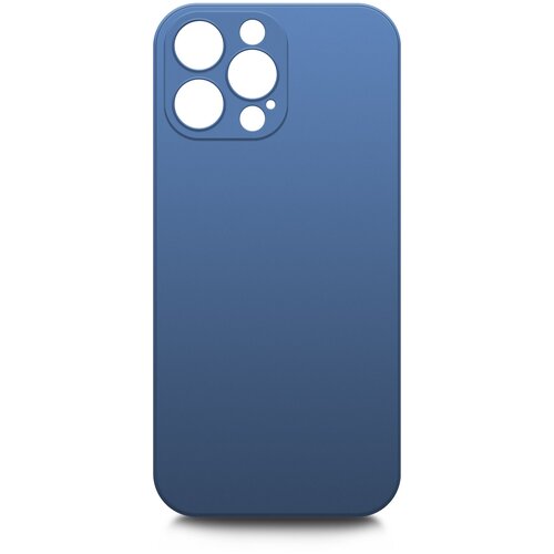 Чехол на Apple iPhone 13 Pro Max ( Эпл Айфон 13 Про Макс ) силиконовый с защитной подкладкой, синий, Brozo чехол на apple iphone 15 plus эпл айфон 15 плюс черный силиконовый с защитной подкладкой из микрофибры microfiber case brozo