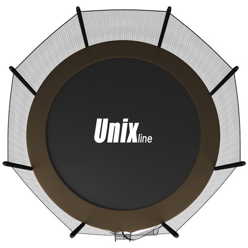 фото Батут unix line black&brown 10 ft с внешней сеткой trubb10ou