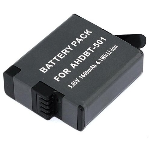 Аккумулятор для камеры GoPro HERO5, HERO6, HERO7, AHDBT-501, AABAT-001 3,7V 1600mAh код mb080594