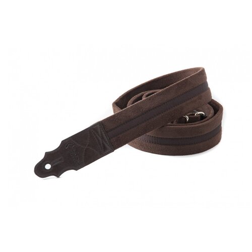 8401080080357 Standard Plus Plain Brown Ремень для гитары, RightOn Straps