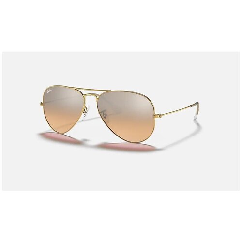 Солнцезащитные очки Luxottica, желтый, коричневый солнцезащитные очки ray ban 3025 001 5f aviator clear evolve small