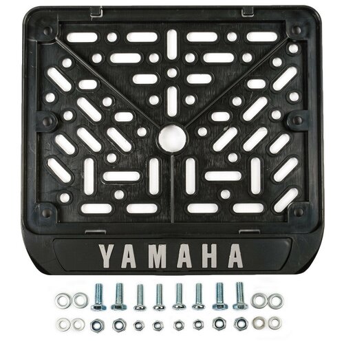 Рамка для номера Yamaha, Пластик, черный, 1 шт.