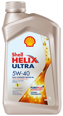 Масло моторное Shell 5W40 Helix Ultra CF/SN A3/B4 (1л)