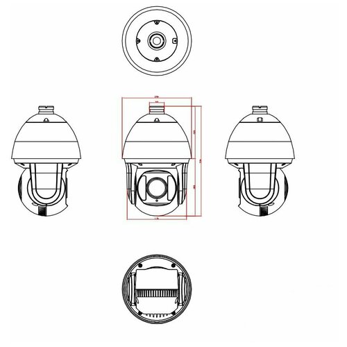 купольная уличная антивандальная ip видеокамера altcam idmf24ir 3 Купольная антивандальная IP-видеокамера Altcam ISDV51IR