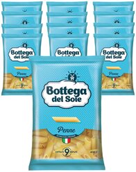 Bottega del Sole», макаронные изделия «Перья», 400 г (упаковка 20 шт
