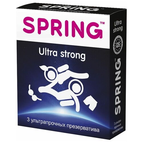 Ультрапрочные презервативы SPRING ULTRA STRONG - 3 шт.