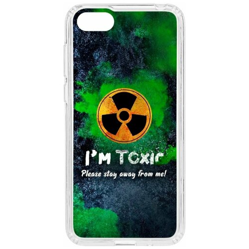 фото Чехол на honor 7a / y5 2018 / y5 prime 2018 / y5 lite 2018 / honor 7s / 7a prime kruche print toxic / чехол для huawei / чехол с рисунком / чехол с принтом / чехол для хонор / чехол для хуавей / бампер на хуавей / чехол накладка для хонор / противоударная накладка для honor huawei / защита для honor / защита на huawei / cиликоновый чехол для huawei honor / пластиковый чехол на huawei / защитный чехол для honor / чехольчик / защита телефона / ударопрочный чехол кruче