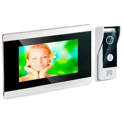 видеодомофон с электронным замком и ключом 720p дверной звонок система контроля доступа для дома видеодомофон для виллы HDcom S-710-IP - IP HD Wi-Fi домофон 7 с записью , домофон для частного дома с камерой, видеодомофон на две панели