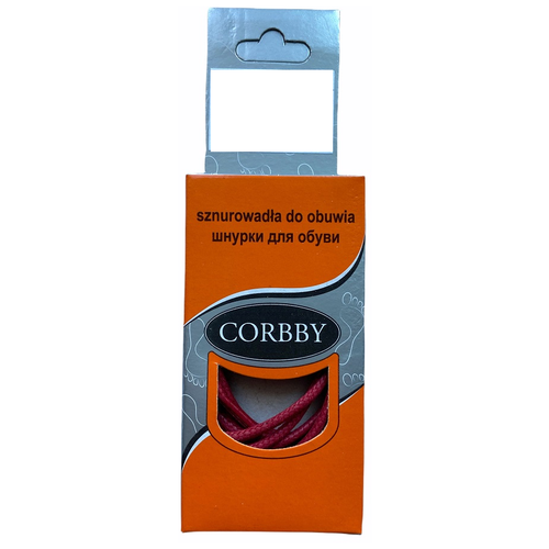 Corbby шнурки, тонкие, черные 75 см. Хлопок с пропиткой.