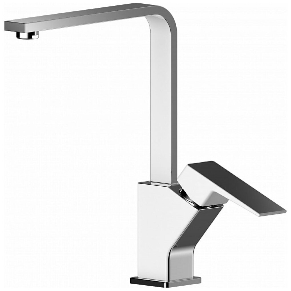 Смеситель для кухни GRANO, хром/белый, d-35