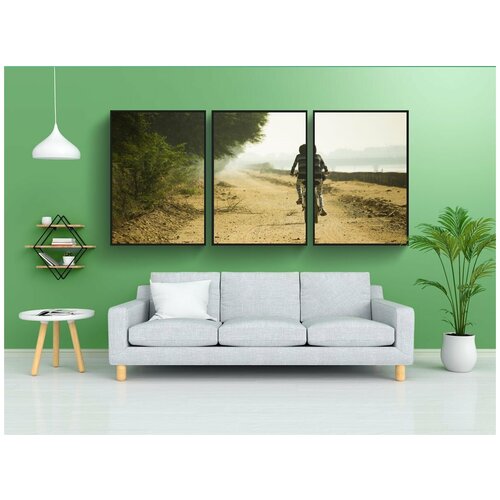 фото Набор модулных постеров для интерьера "на открытом воздухе, природа, люди" 60x90 см. в тубусе, без рамки lotsprints