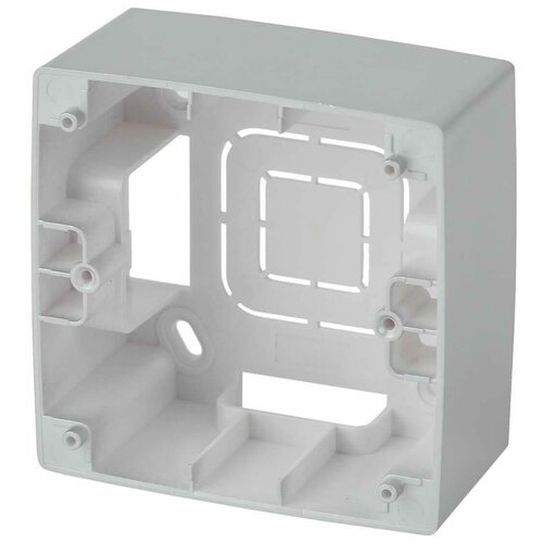 Коробка Эра Серия 12 12-6101-03 (Б0043162) наклад. 1x пластик серебристый (упак.:1шт)