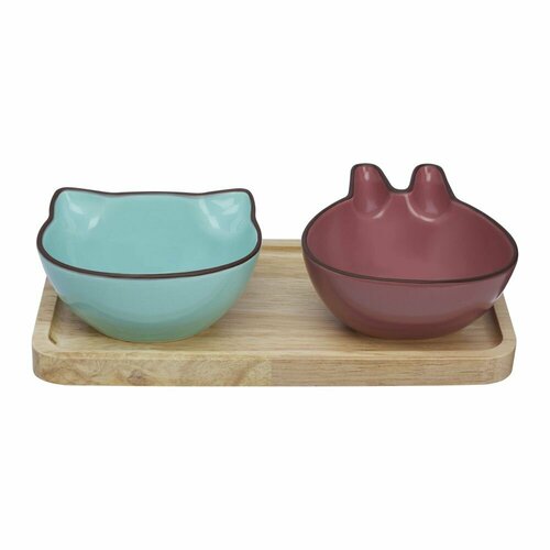 Менажница фарфоровая соусники на подставке