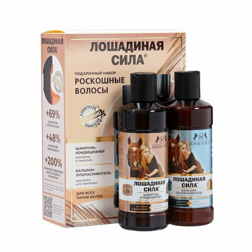 Подарочный набор Роскошные волосы Шампунь профессиональный Бальзам-Ополаскиватель 1069₽