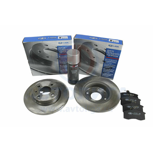 Диск тормозной ВАЗ 2108 передний АвтоВаз колодки очиститель торм дисков Lecar 5530₽