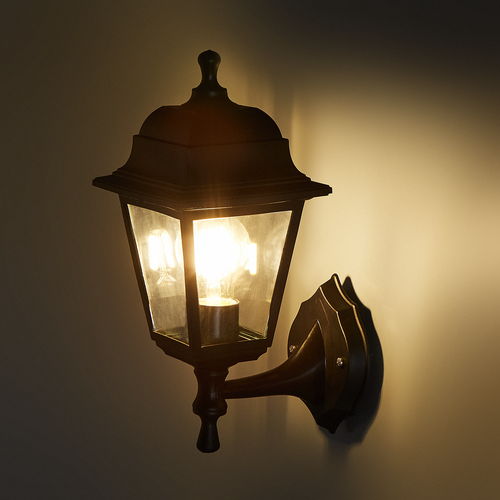 Светильник настенный уличный PG30 60 Вт IP44 цвет черный 1768₽