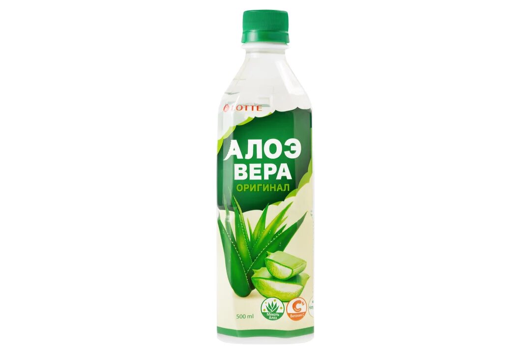 Напиток Lotte Aloe Vera мякотью алоэ оригинальный 240 мл - фото №10