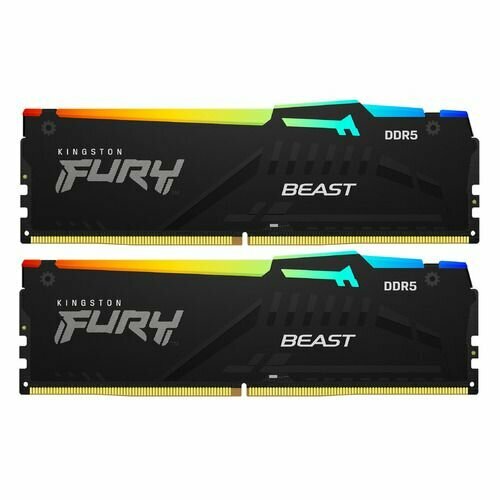 Оперативная память Kingston Fury Beast KF548C38BBAK2-64 DDR5 - 2x 32ГБ 4800МГц, DIMM, Ret