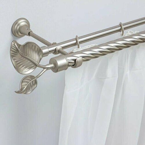 Карниз для штор Донкарниз составной, круглый, двухрядный, 360 см