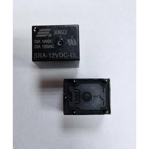 Реле T74 12V 20A (SRA-12VDC-CL) 20pcs lot power relays sra 05vdc cl sra 12vdc cl sra 24vdc cl 5v 12v 24v 20a 5pin t74