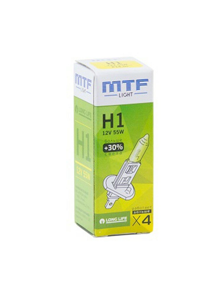 Галогенная автолампа MTF Light H1 55W 12V (1шт)
