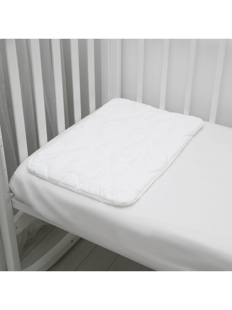 Детская подушка 40х60 в кроватку новорожденного файбер