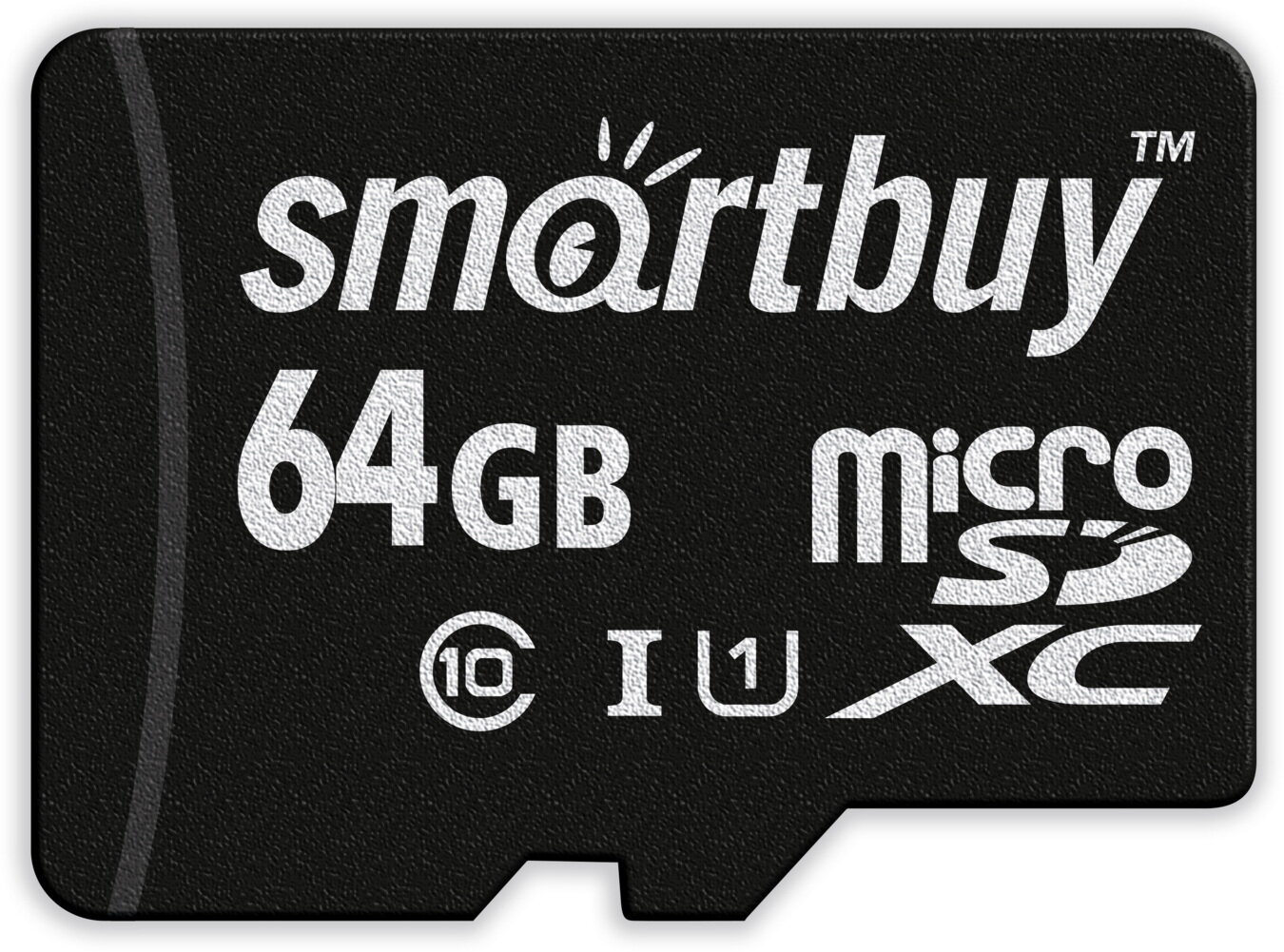 Micro SDXC карта памяти Smartbuy 64GB Class 10 UHS-1 (с адаптером SD) — фото 1
