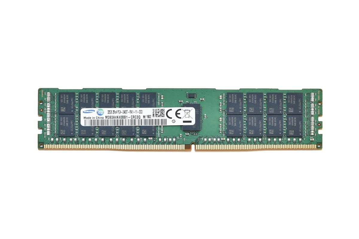 Модуль памяти Samsung 32GB DDR4 2400MHz PC4-19200 RDIMM ECC Reg (M393A4K40BB1-CRC0Q) (аналог M393A4K40CB1-CRC)
