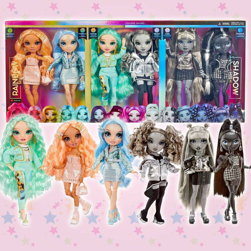 Кукла Куклы Rainbow High и Shadow High, коллекционный набор 6 шт. rainbow high daphne minton mint light green fashion doll дафна минтон мята