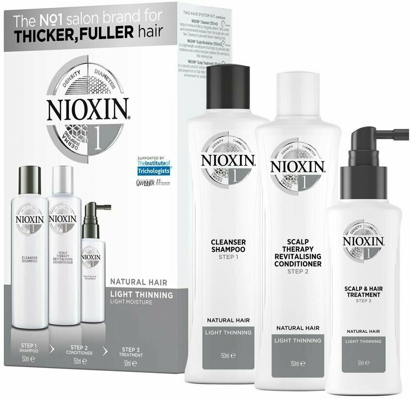 Nioxin System 1 Kit - Ниоксин Набор (Система 1) 150 мл+150 мл+50 мл